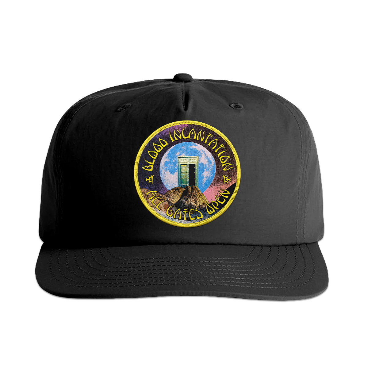 All Gates Open Patch Snapback Hat (Black)