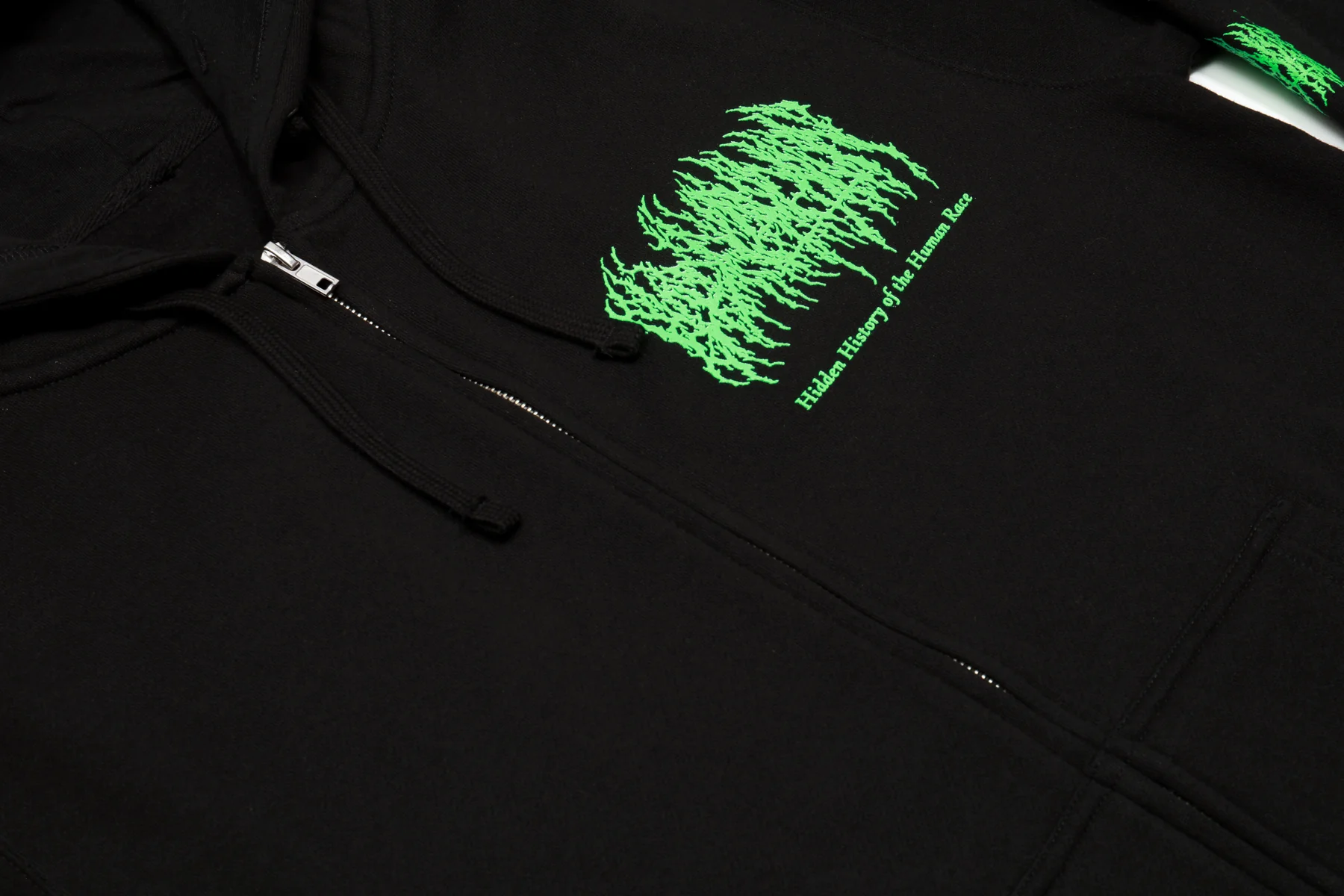 Hidden History Zip Up Hoodie (Black) - Image 3
