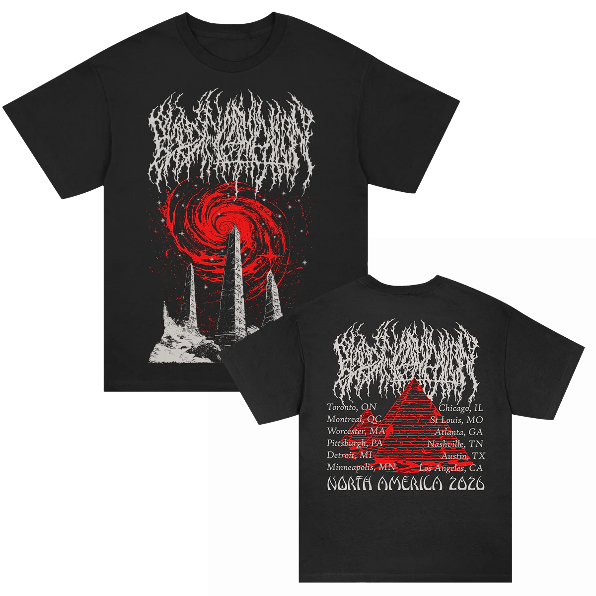 Pillars Of The Cosmos 2026 Tour T-Shirt (Black)